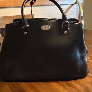 Coach Black Leather Satchel